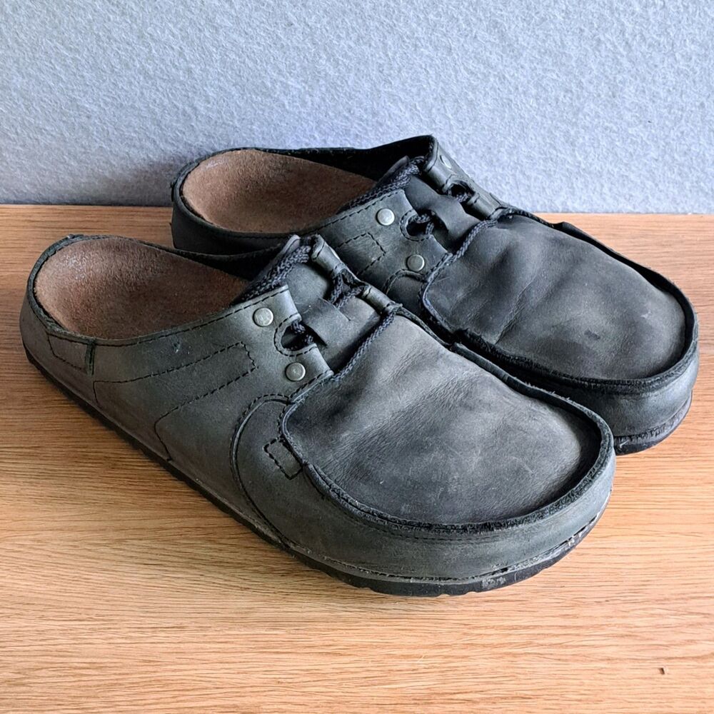Birkenstock Super Skipper Clog Mule Shoes Gray Size 37 Narrow Vintage Rare